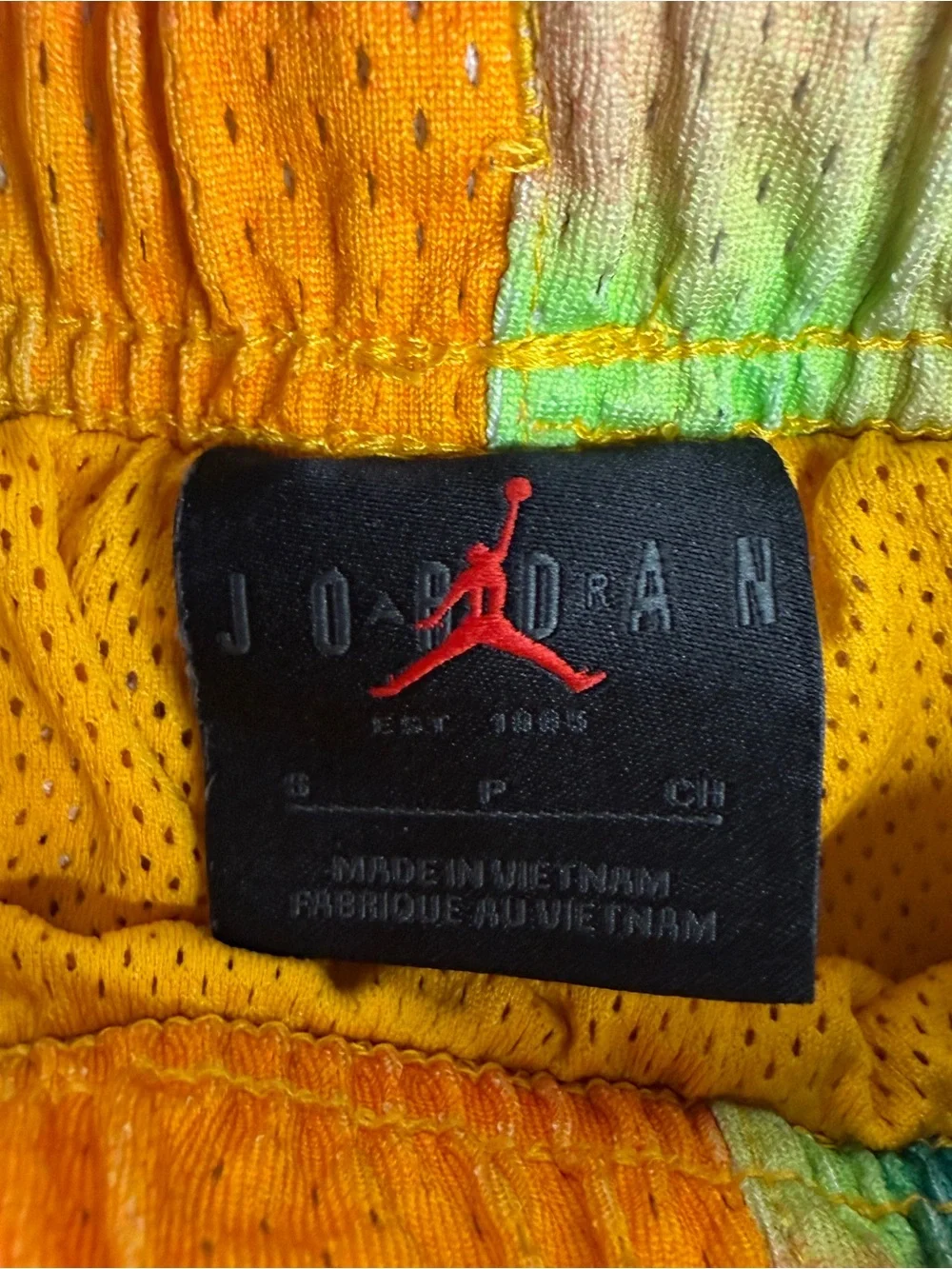 Nike Jordan Flight MVP Men’s Shorts Small Multi Spray Print DQ8024-252 EUC